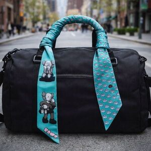 UNISEX UNIQLO KAWS STYLE MINT GREEN SLIM SCARF BANDEAU HAIR TIE BAG HANDLE WRAP